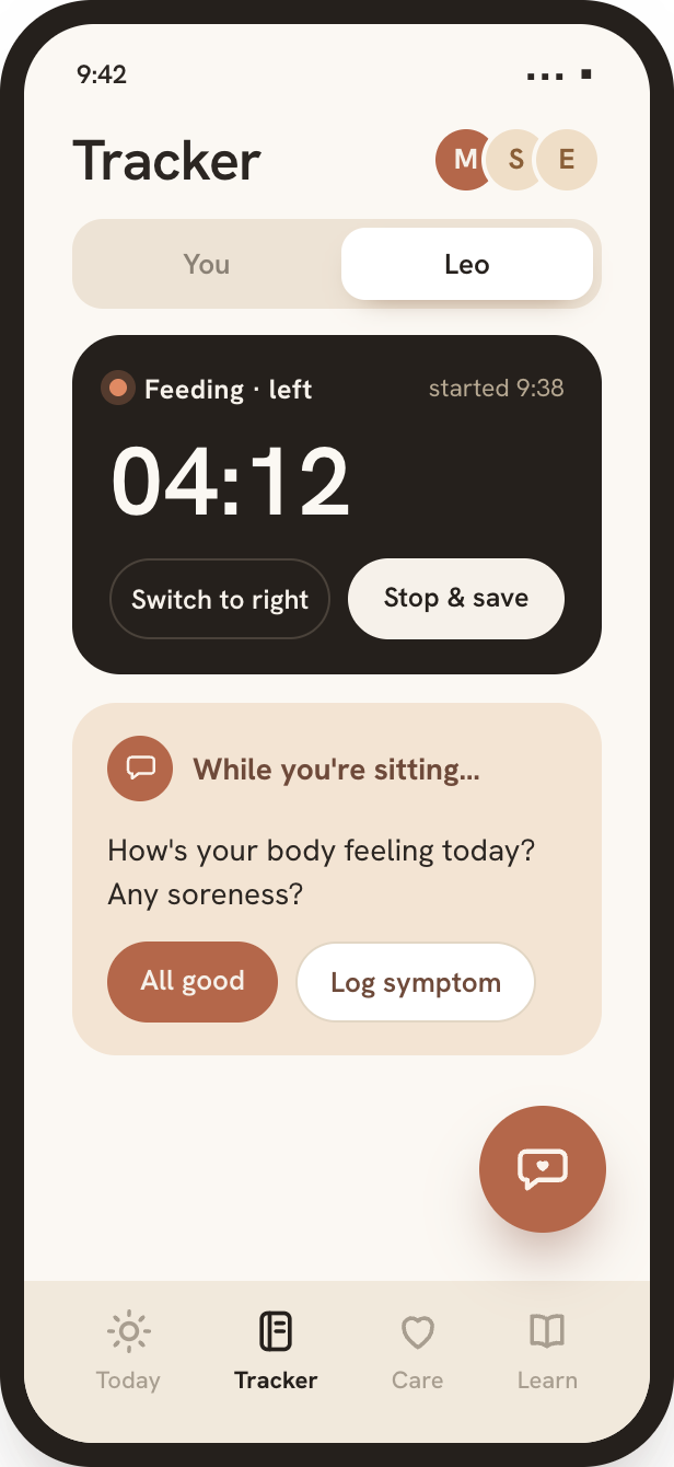 Logging in the Fourth Health app